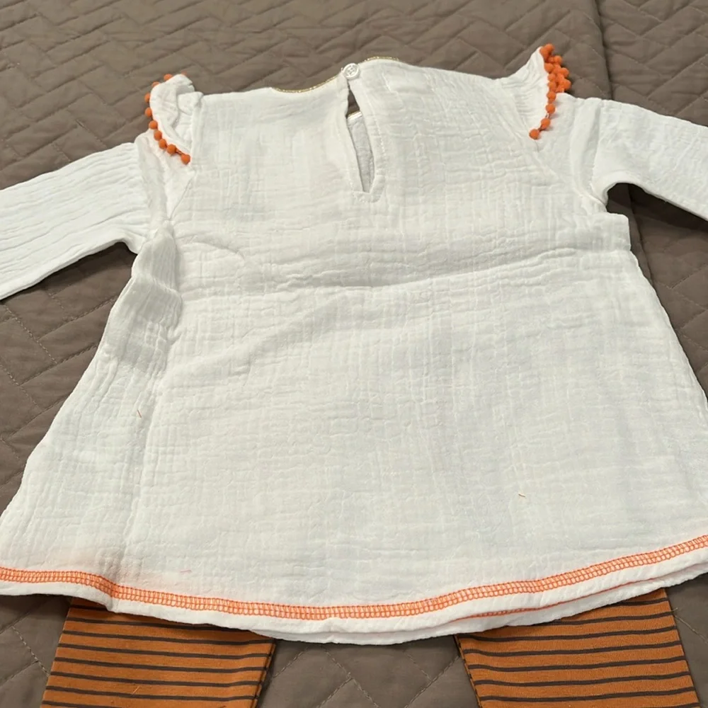 Mud Pie Baby Girl Black Cat Tunic and Legging Set/NWT/12-18M - Picture 13 of 14